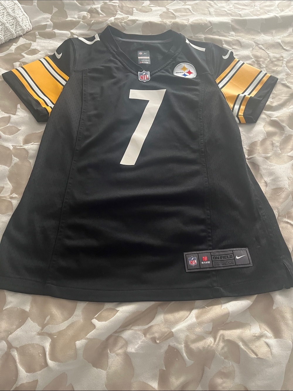NFL Pittsburgh Steelers Black and Gold #7 Football Jersey